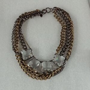 J.Crews Heavy Multi Metal Necklace #A163